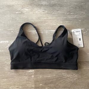 XL NWT Athleta Solace Bra A-C in Black. Stunning strappy back